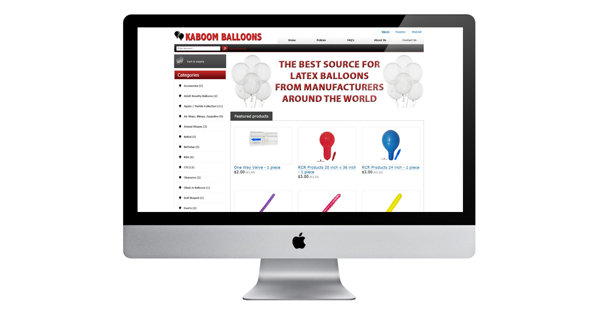 kaboom balloons QuadW International, Inc.